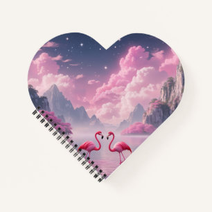 Flamingos in einer Traumwelt Notebook