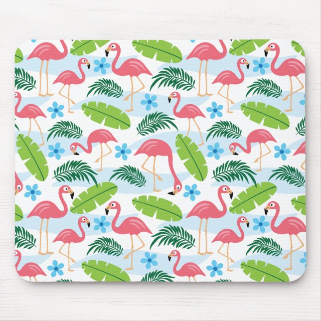 Flamingos in Paradise Mousepad (Front)