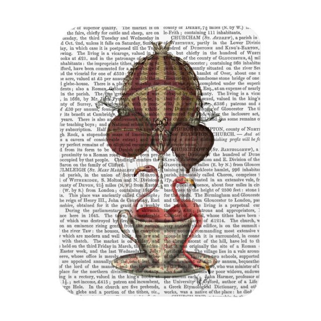 Flamingos in Teacup Magnet (Vertical)