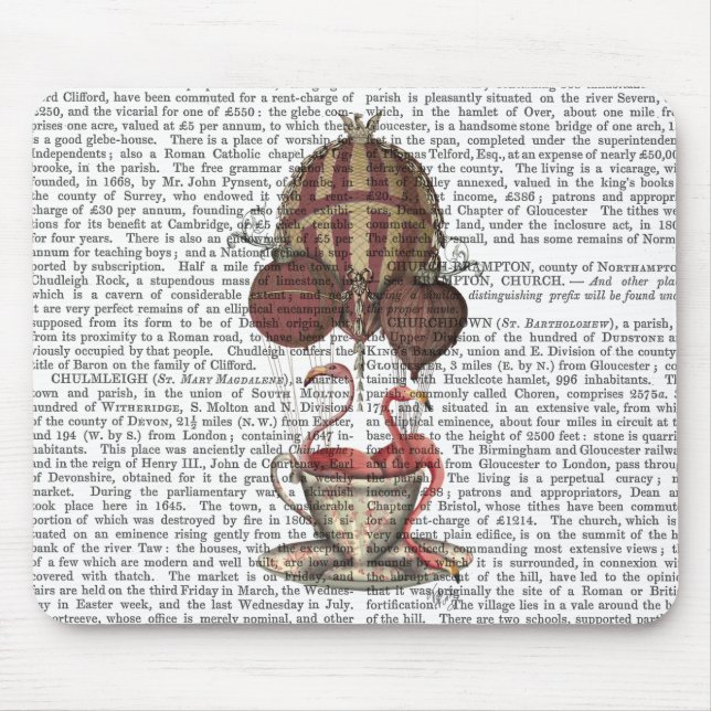 Flamingos in Teacup Mouse Mat (Front)