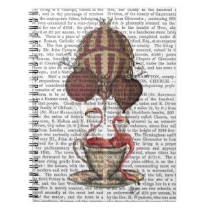 Flamingos in Teacup Notebook