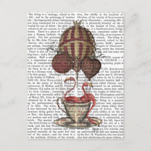 Flamingos in Teacup Postcard