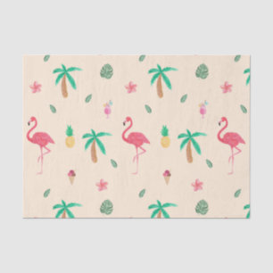 Flamingos in the Summer Tissue Paper