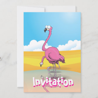 Flamingos Invitation