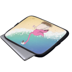 flamingos laptop sleeve