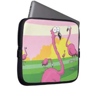 flamingos laptop sleeve