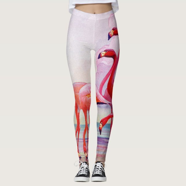 Flamingos Leggings (Front)