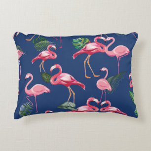 Flamingos Love Pattern 2 Decorative Cushion