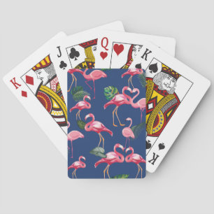 Flamingos Love Pattern 2 Playing Cards