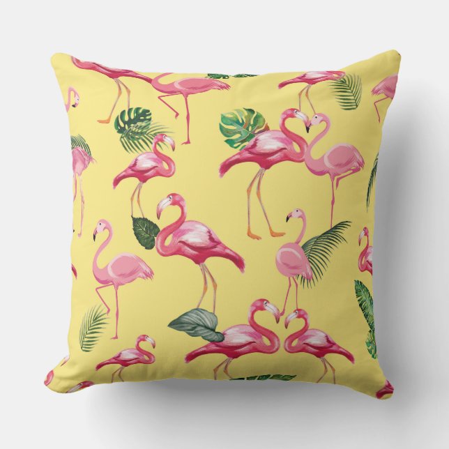 Flamingos Love Pattern 3 Cushion (Front)