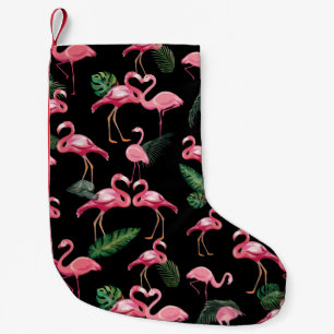Flamingos Love Pattern 4 Small Christmas Stocking