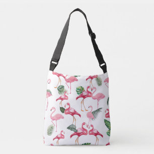 Flamingos Love Pattern Crossbody Bag