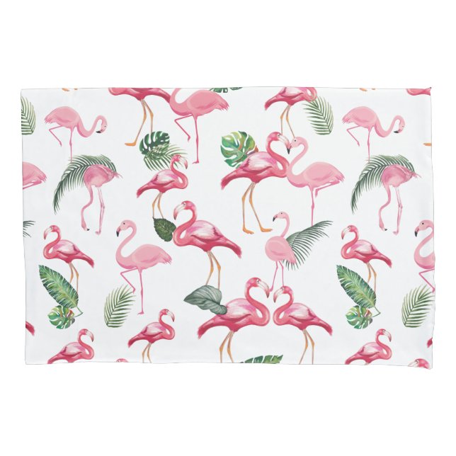 Flamingos Love Pattern Pillowcase (Front)