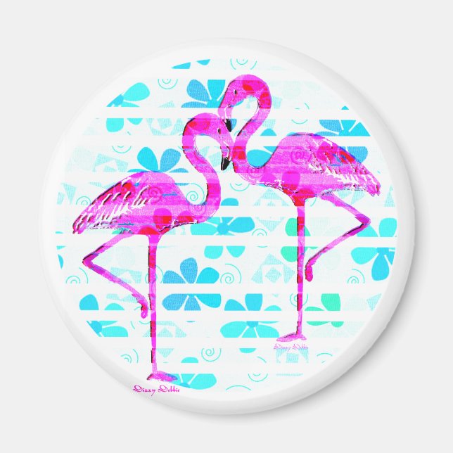 Flamingos Magnet (Front)