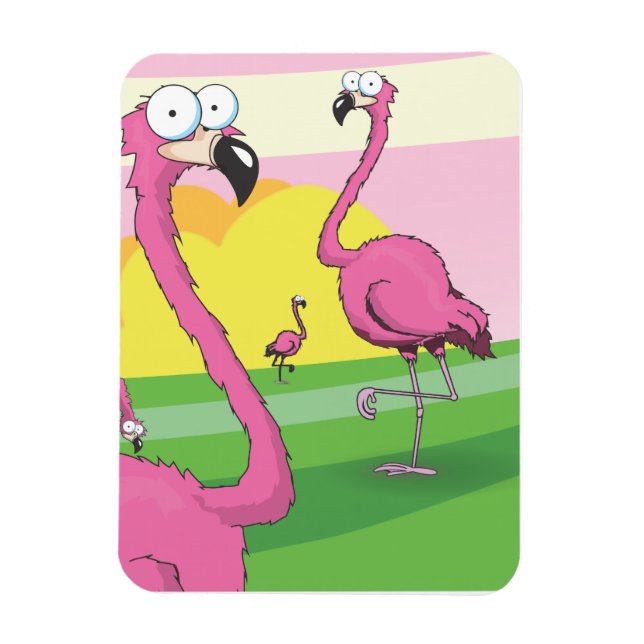 flamingos magnet (Vertical)