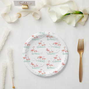 Flamingos Multi paper plate
