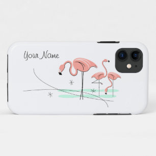 Flamingos Ocean Trio 3 'Name' iPhone 11 tough Case