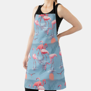 Flamingos Pattern 1 Apron