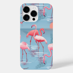 Flamingos Pattern 1 iPhone 14 Pro Max Case
