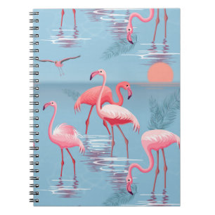 Flamingos Pattern 1 Notebook