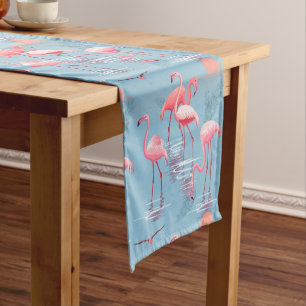 Flamingos Pattern 1 Short Table Runner