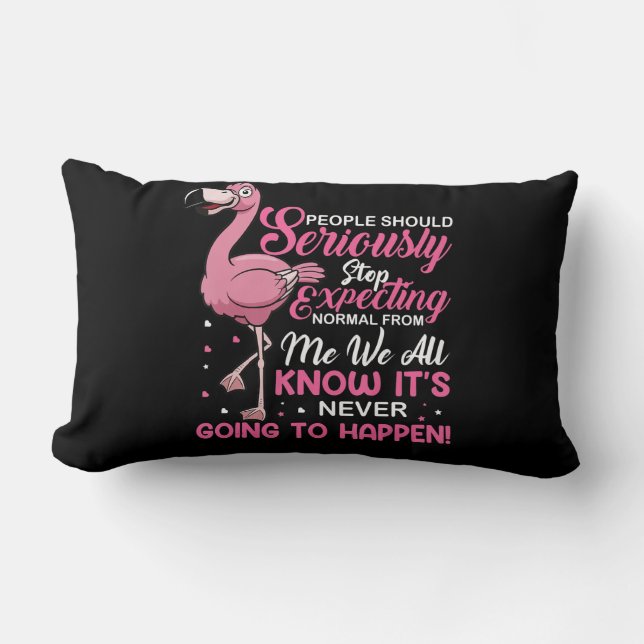 Flamingos | People Should Stop Expecting Normal Lumbar Cushion (Front)