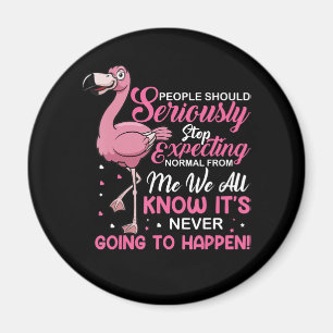Flamingos People Should Stop Expecting Normal Magnet