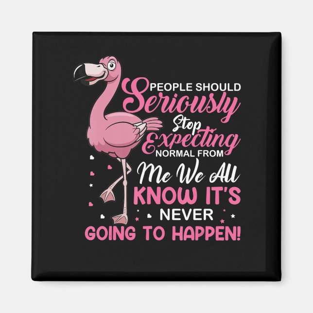 Flamingos | People Should Stop Expecting Normal Magnet (Front)