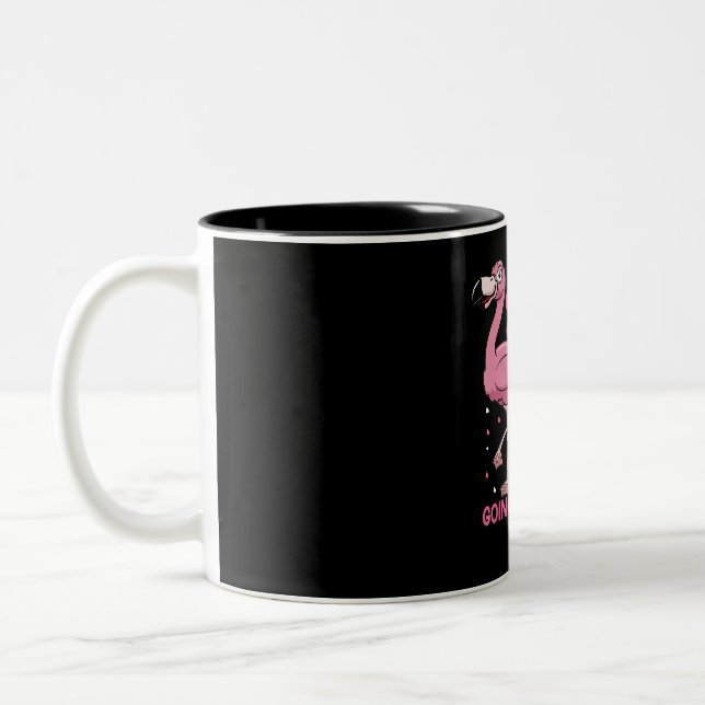 Flamingos | People Should Stop Expecting Normal Two-Tone Coffee Mug (Left)