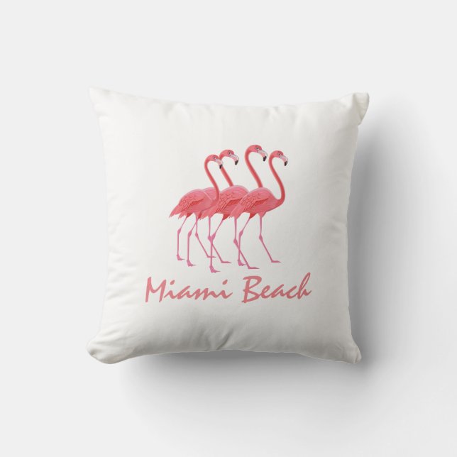 Flamingos Personalise Cushion (Front)