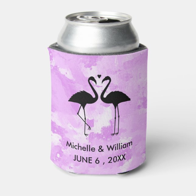 Flamingos Personalised Can Cooler (Can Back)