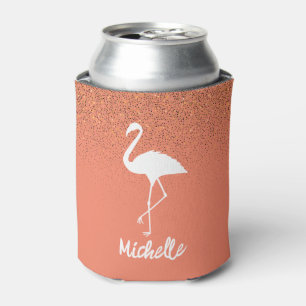 Flamingos Personalised Can Cooler