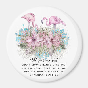 FLAMINGOS Personalised Magnet