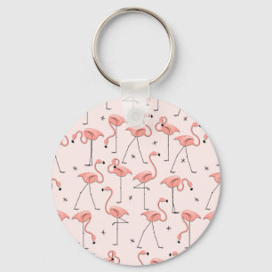 Flamingos Pink key chain
