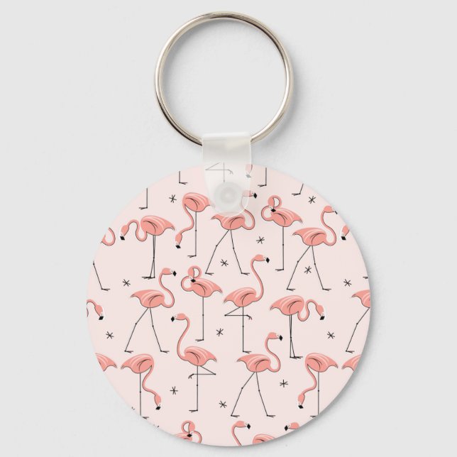 Flamingos Pink key chain (Front)