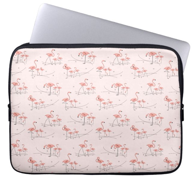 Flamingos Pink Multi laptop sleeve (Front)