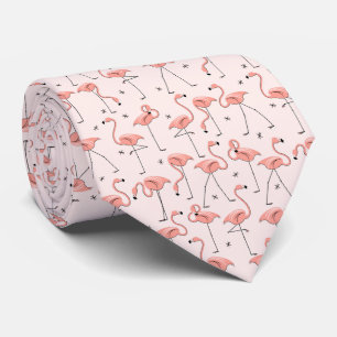Flamingos Pink tie