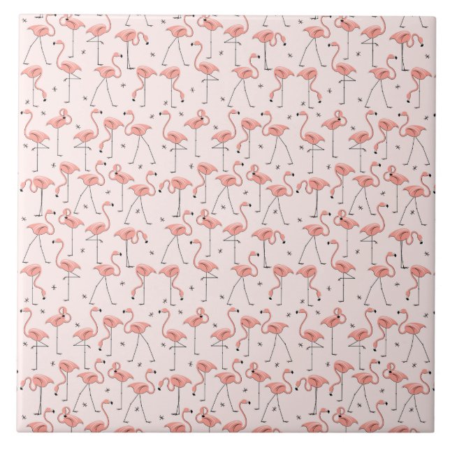 Flamingos Pink tile (Front)