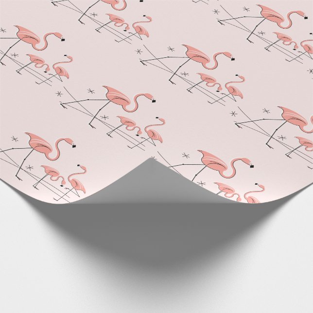 Flamingos Pink Trio 2 wrapping paper (Corner)