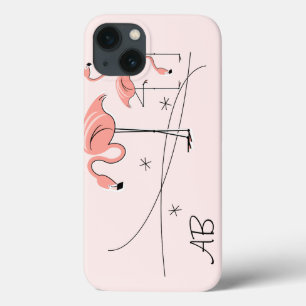 Flamingos Pink Trio 3 'Monogram' iPad Mini case