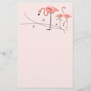 Flamingos Pink Trio 3 stationery