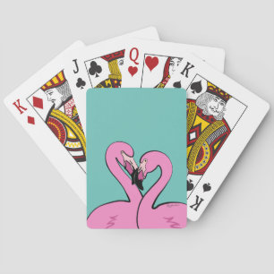 Flamingos Playing Cards