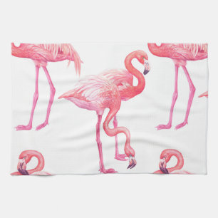 Flamingos Tea Towel