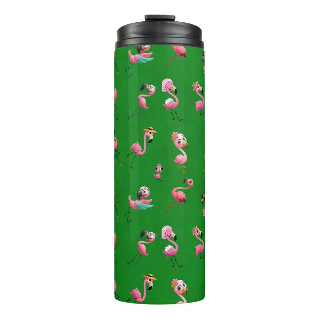 Flamingos Thermal Tumbler (Front)