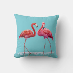 Flamingos Throw Pillow