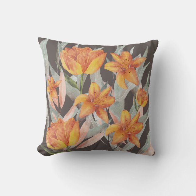 FLAMINGOS THROW PILLOW (Front)
