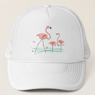 Flamingos Trio 2 group trucker hat