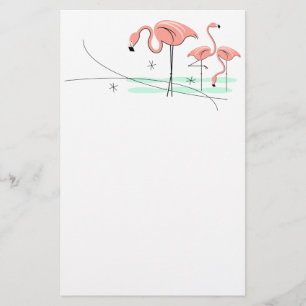 Flamingos Trio 3 stationery