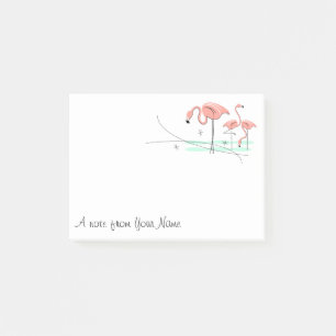 Flamingos Trio 3 "Text" Post-it Notes