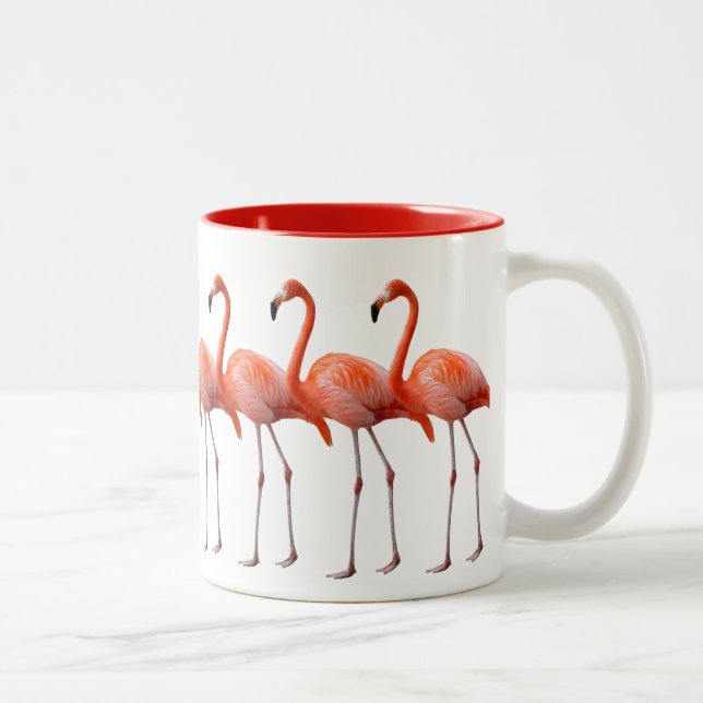 Flamingos Two-Tone Coffee Mug (Right)